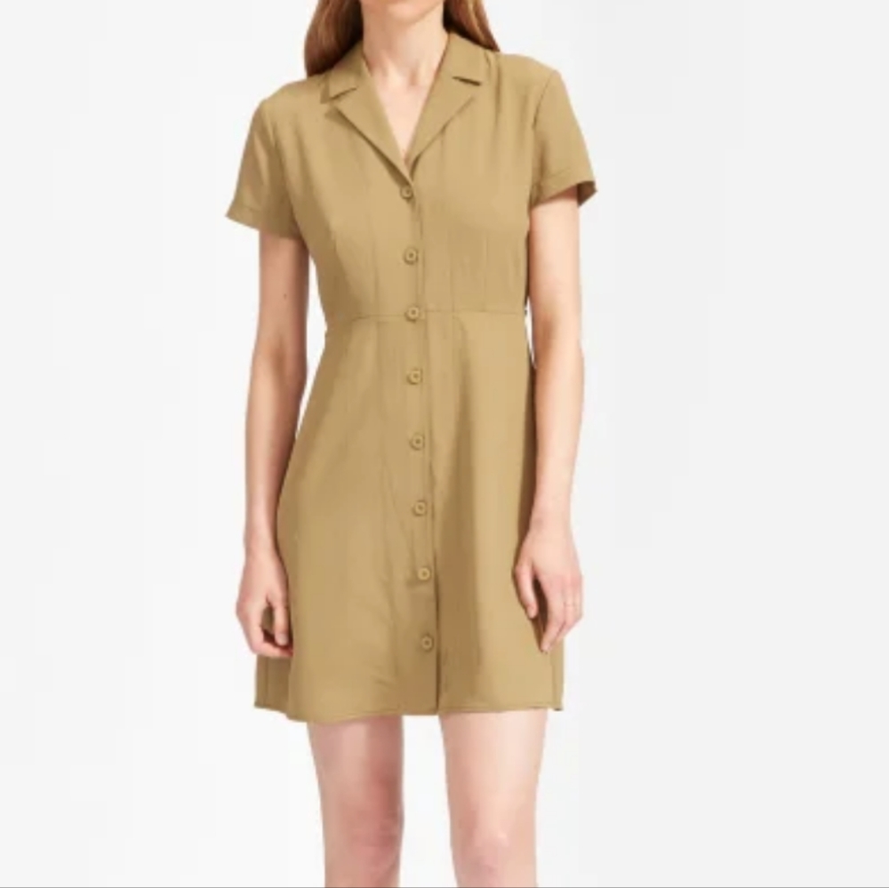 Everlane Japanese GoWeave Notch Shirtdress